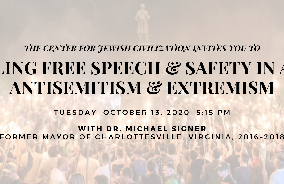 RSVP to the CJC’s “Reconciling Free Speech & Safety In An Era of Antisemitism & Extremism" by visiting the “Event’s” section of our page and clicking the Eventbrite link, at cjcsigner2020.eventbrite.com!