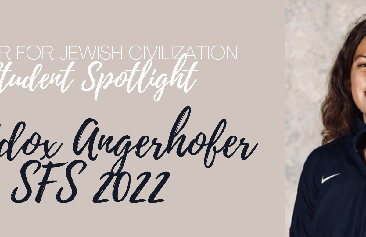 Student Spotlight: Maddox Angerhofer, SFS '22